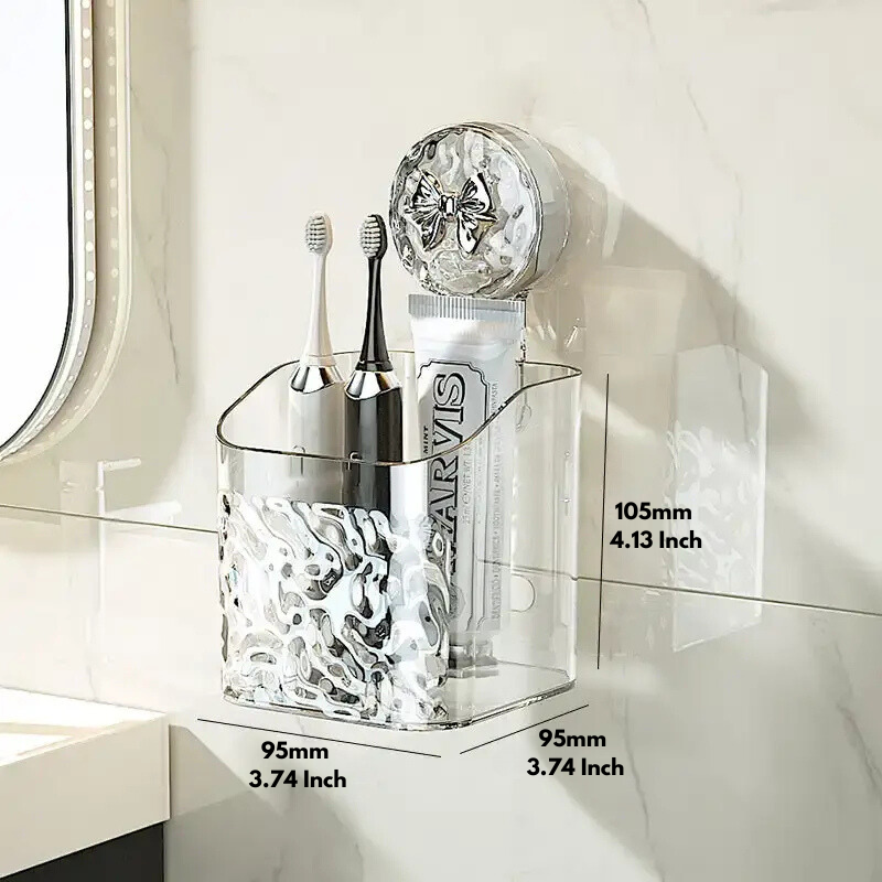 Praktische wandplank zonder boren voor de badkamer