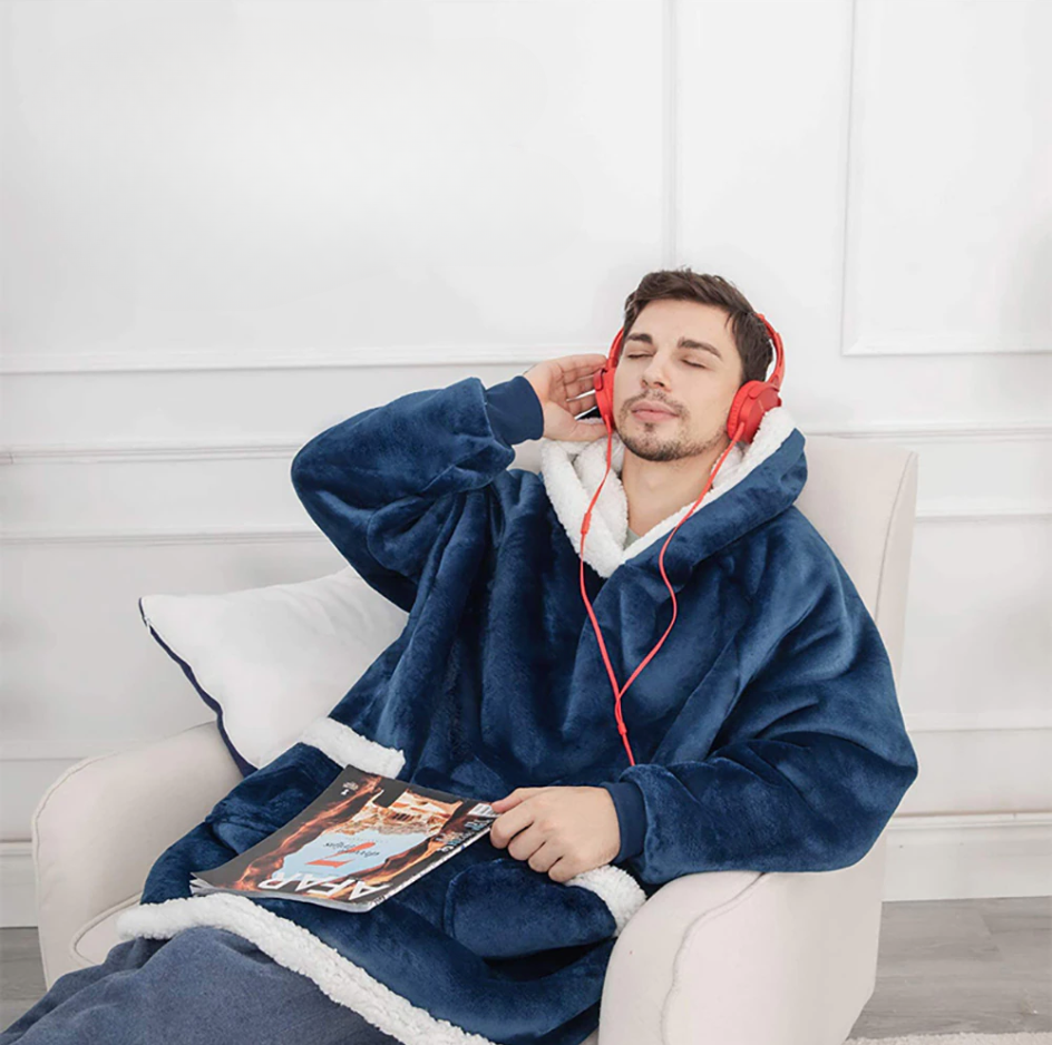 Sudadera gigante de manta ultra cómoda para una relajación total